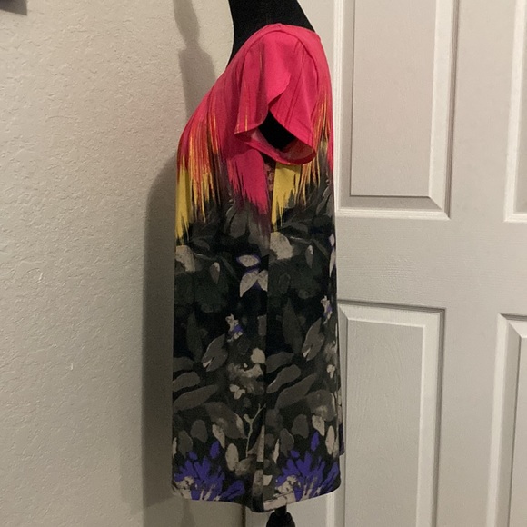 Alfani petite floral long shirt/ mini dress size S - Picture 5 of 10